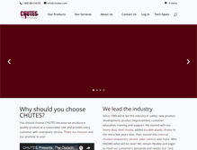 Tablet Screenshot of chutes.com